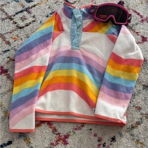 SMITH Pink and Black Goggles with Colorful Fleece